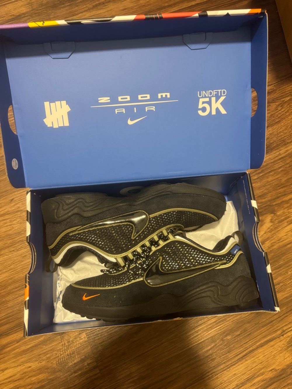 Nike Black & Olive Green Zoom Air UNDFTD 5K Sneakers